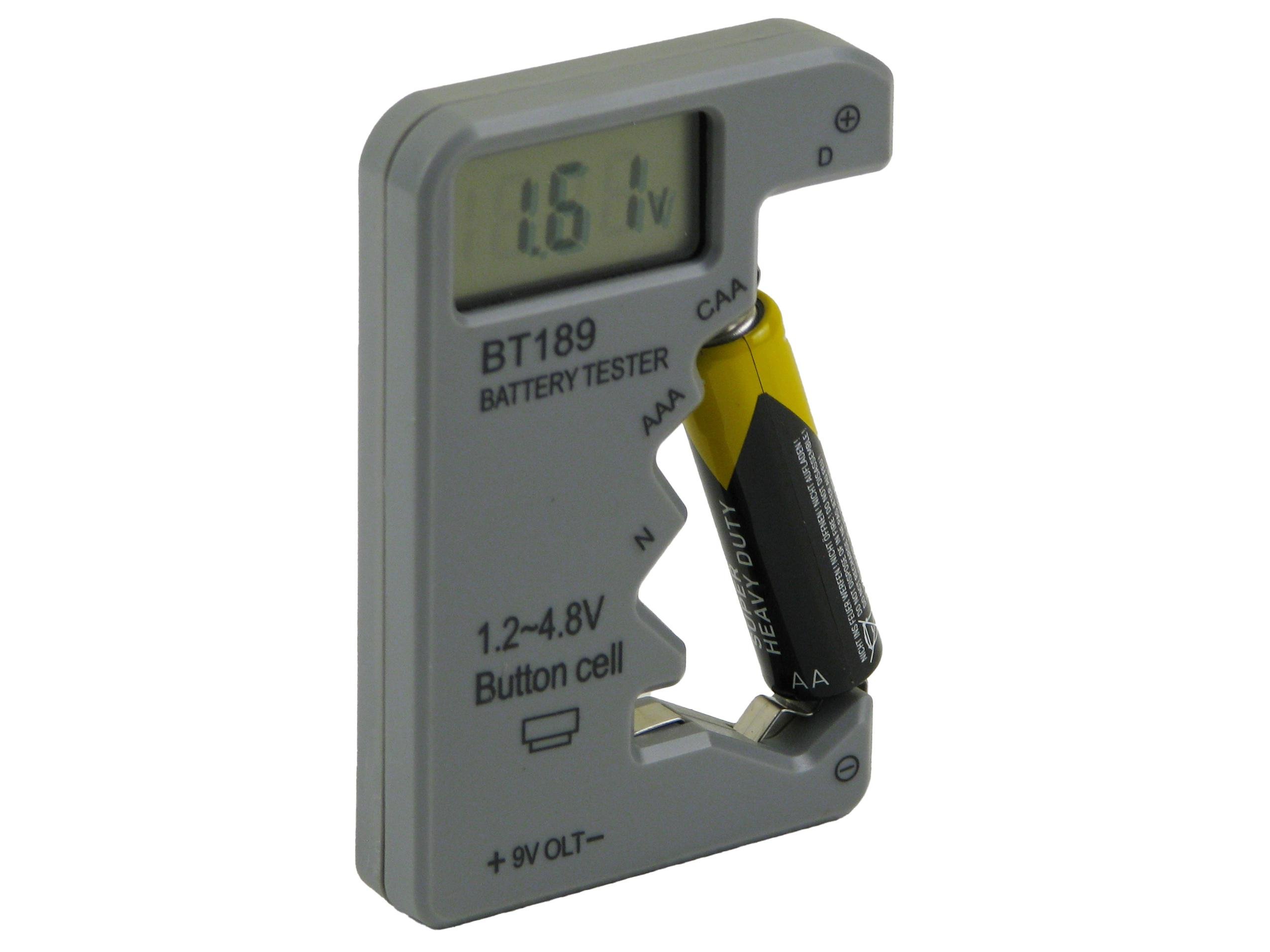 Цифровий тестер батарей LCD-BT189 Сірий