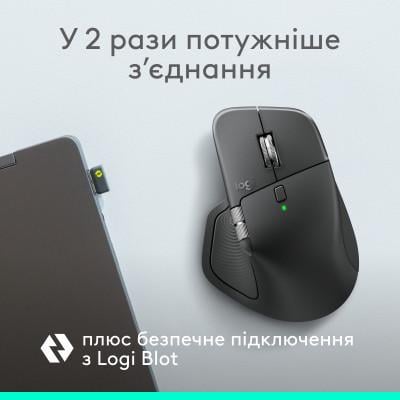 Компьютерная мышка Logitech MX Master 4 Wireless/Bluetooth Graphite (910-007617) - фото 6