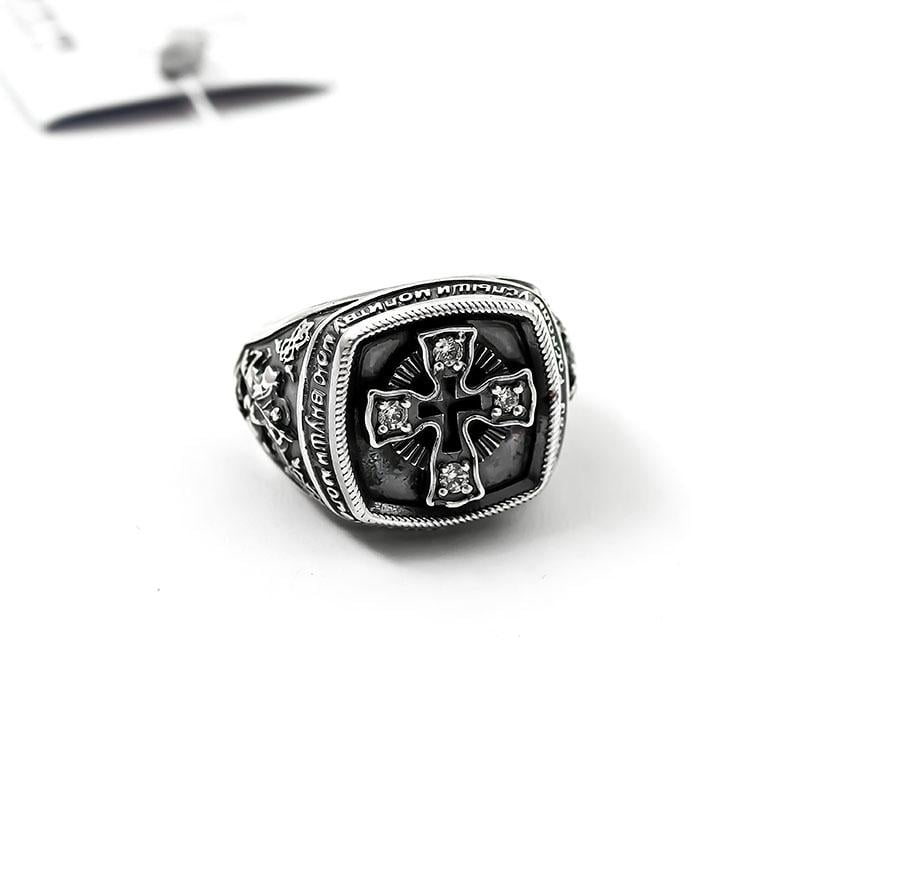 Печатка мужская с Георгием Победоносцем Maxi Silver 7575 SE р. 18,5 (8757582)