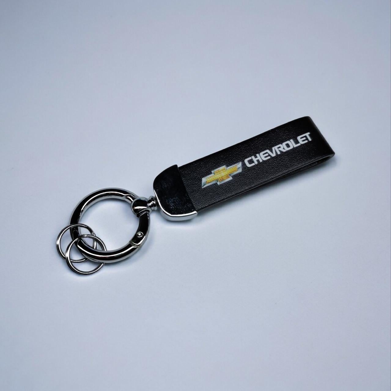 Брелок автомобільний CHEVROLET шкіряний з карабіном екошкіра/метал (2229596662)