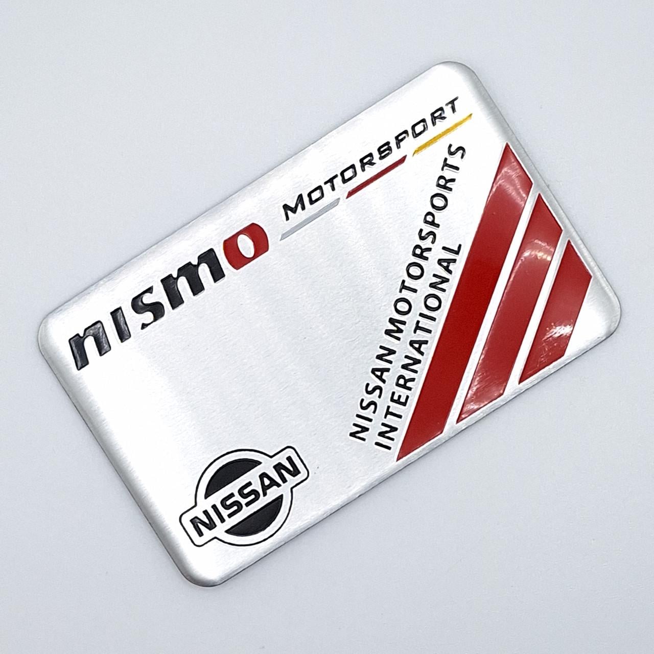 Эмблема алюминиевая Nismo MotorSport Nissan 8х5 см (1709163592)