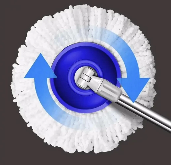 Швабра с ведром Spin Mop и автоматическим отжимом - фото 3