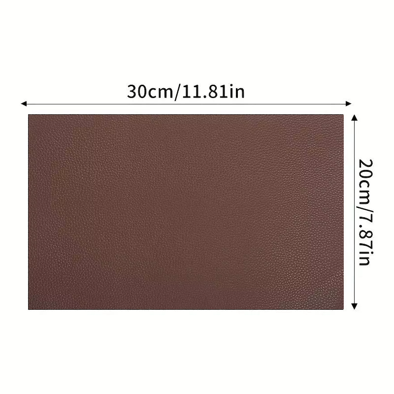 Латка зі штучної шкіри самоклеюча 20х30 см Темно-коричневий - фото 10