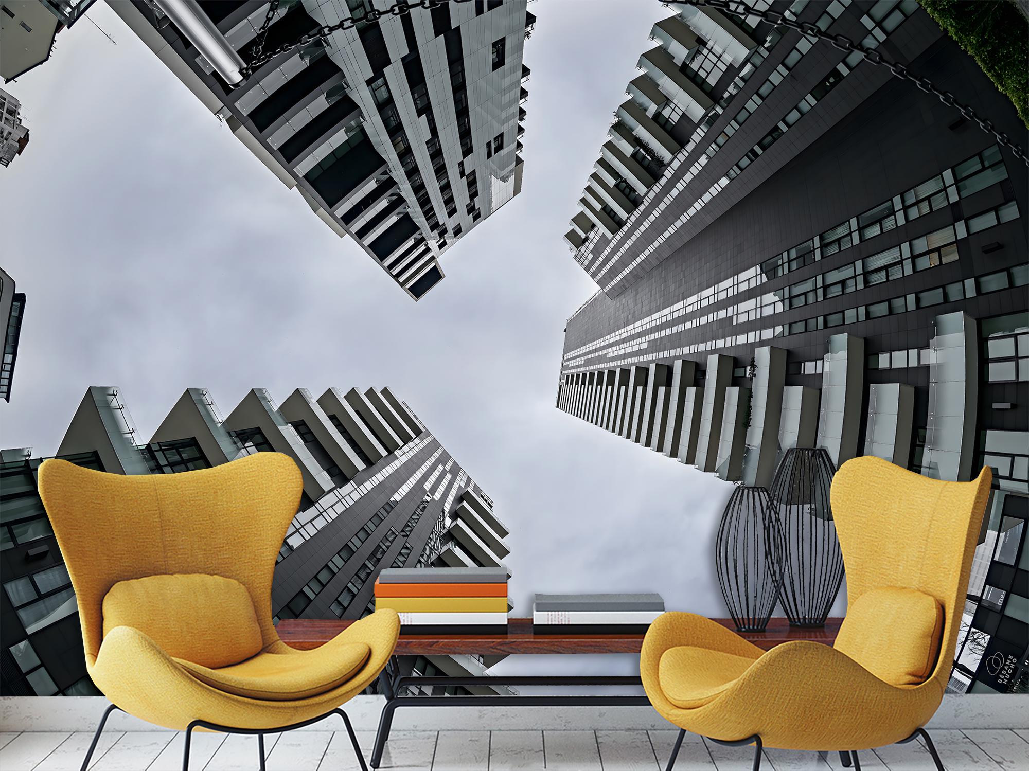 Фотообои флизелиновые Upstream Взгляд в небо среди небоскрёбов 315х210 см (SPF-165/5) - фото 8