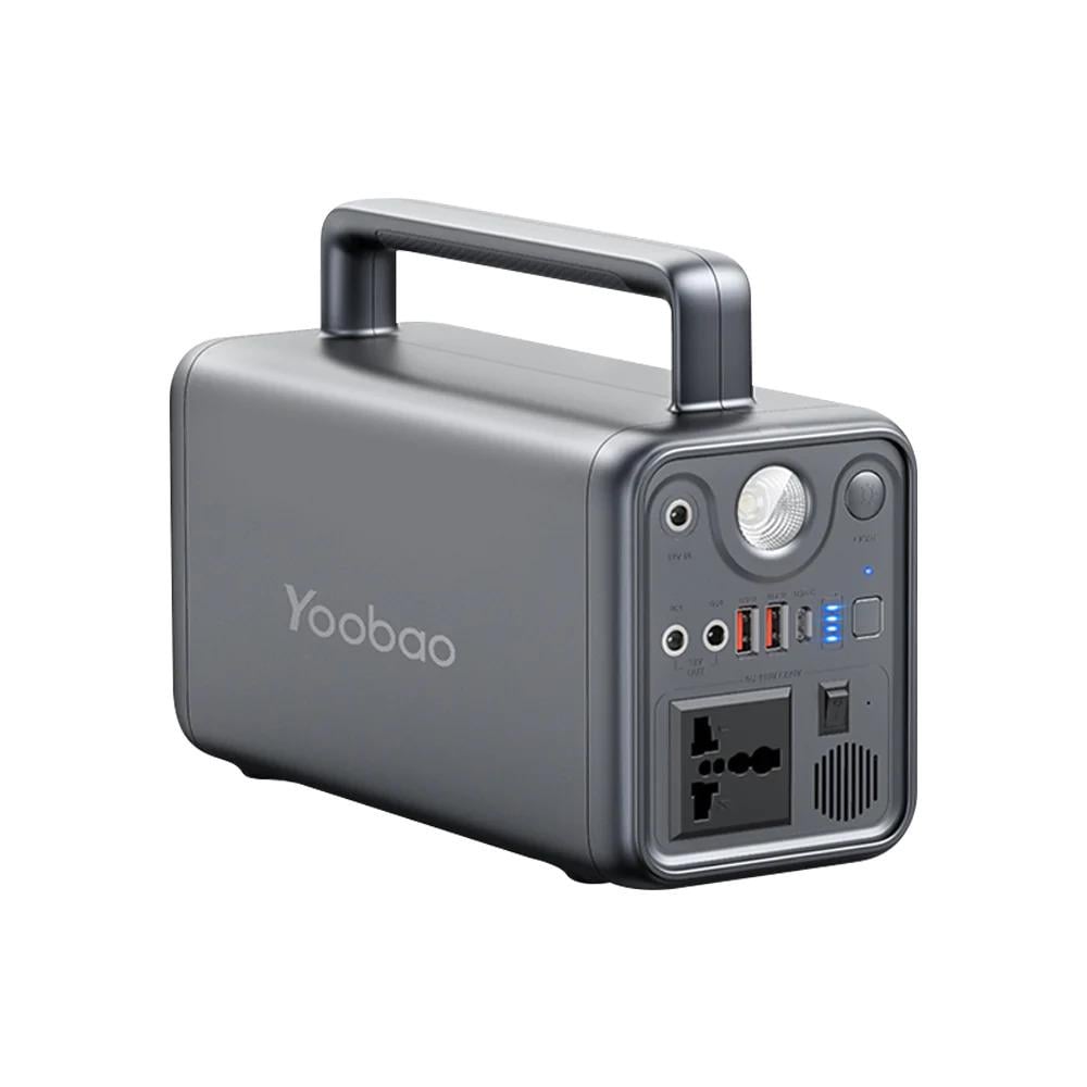 Портативная зарядная станция Yoobao EN300WLPD с фонариком 72000 мАч 2хUSB Type-C AC DC 220v PD60W Серый (8749327694974)