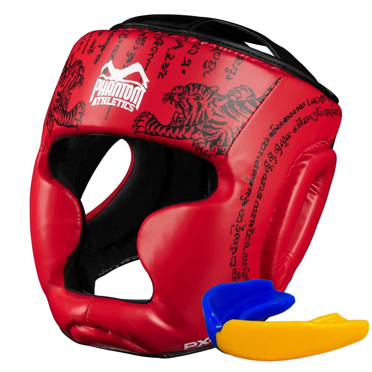Боксерський шолом з капою Phantom Muay Thai Fulll Face Red (24993750)