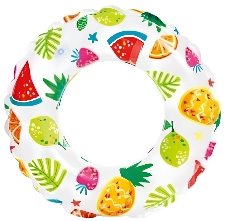 Надувной круг Intex с фруктами 3-6 лет 51 см (59230)
