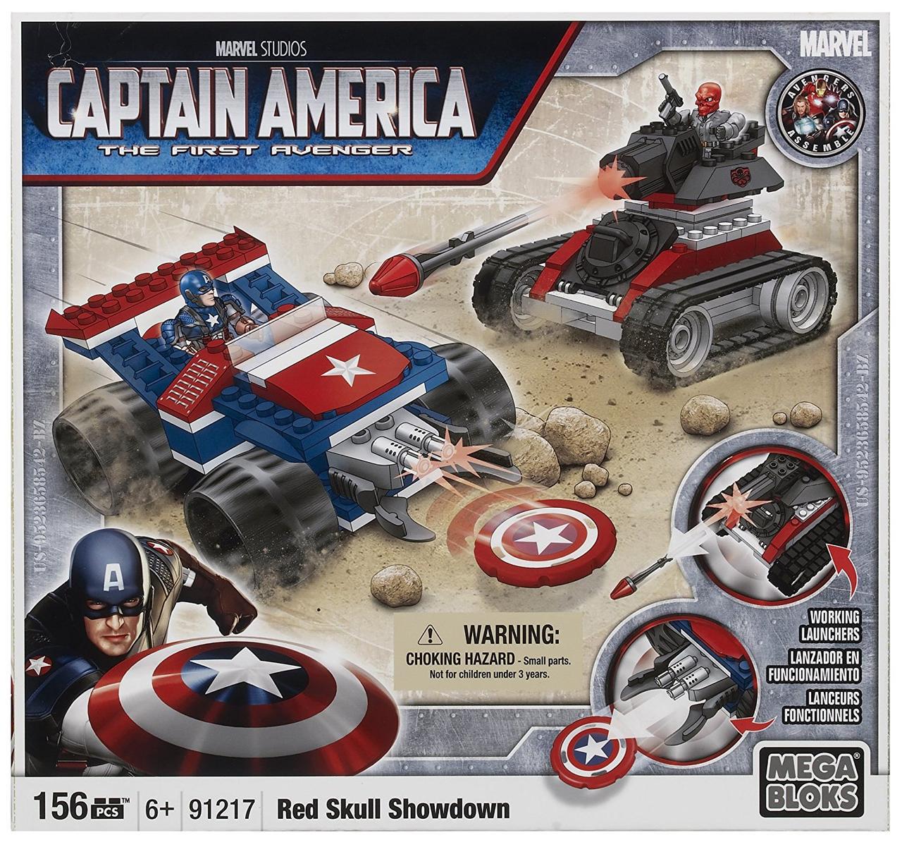 Конструктор Captain America vs Black Skull Mega Bloks 156 шт. - фото 2