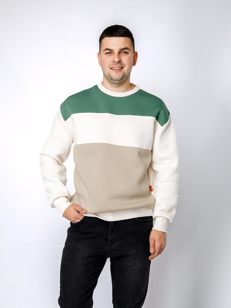 Світшот чоловічий ЦБ-00233110 р. 46 Білий (SKT000940643) - фото 4 Світшот чоловічий ЦБ-00233110 р. 46 Білий (SKT000940643) - фото 4