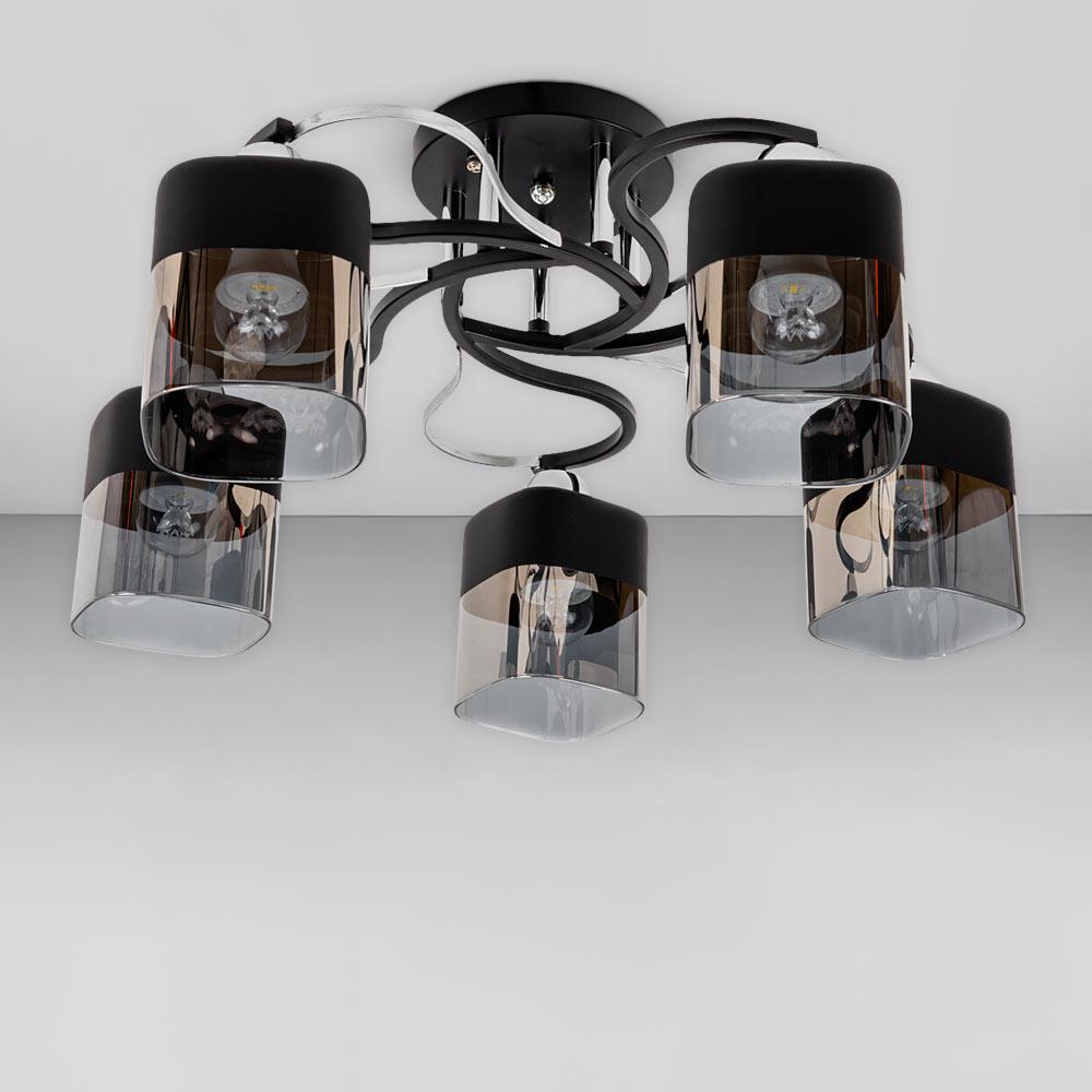 Люстра потолочная Light House SRS-18960/5А Хром/Черный/Серый