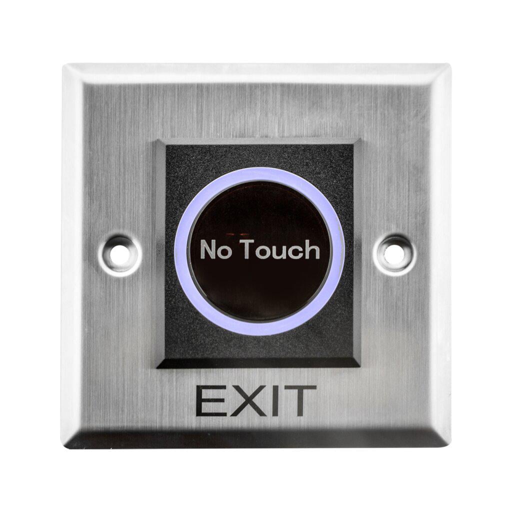Кнопка выхода бесконтактная GreenVision GV-ВЕ-804S сенсорная хромированная сталь 12 В (622799)