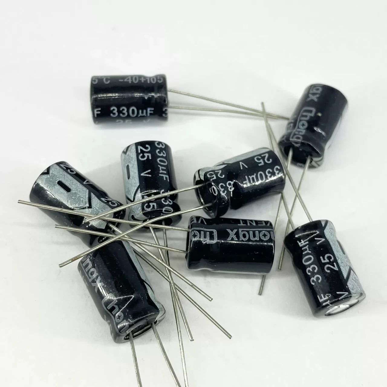 Конденсаторы электролитические ChongX 330 мкф 25V 8x12 мм 105 °C (1965011334)
