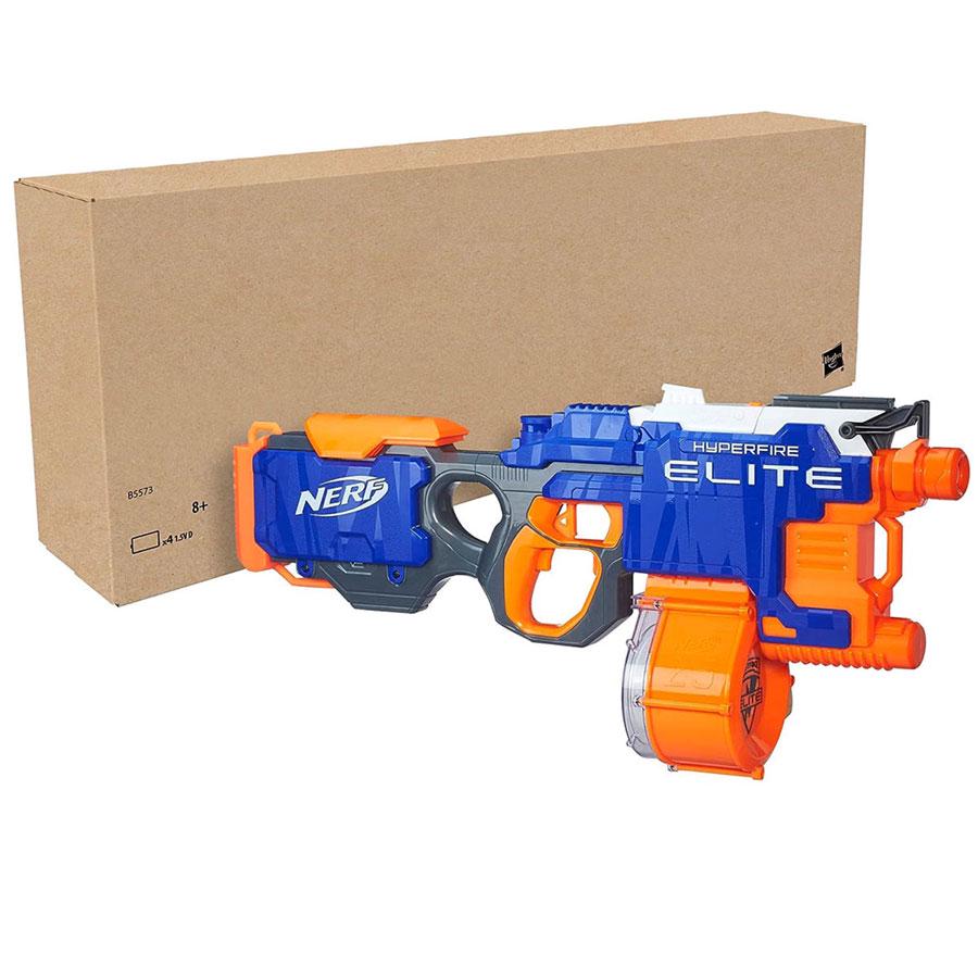 Бластер Nerf Elite HyperFire (B5573) - фото 2 Бластер Nerf Elite HyperFire (B5573) - фото 2