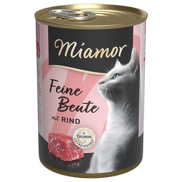 Корм влажный для котов Miamor Feine Beute mit Rind беззерновой полнорационный корм Говядина 400 г (74460)