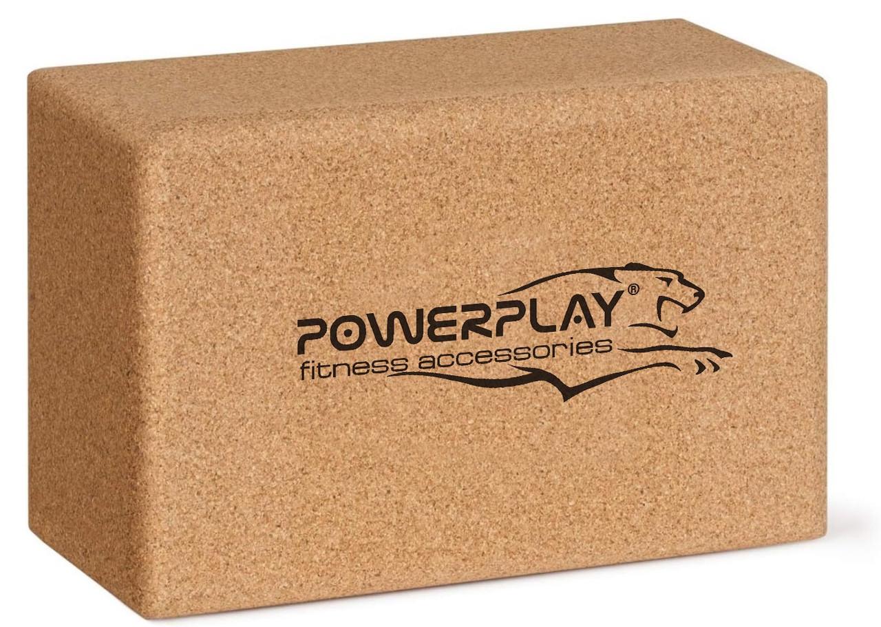 Блок для йоги PowerPlay Cork Yoga Block PP_4006 из пробкового дерева (A-012898)