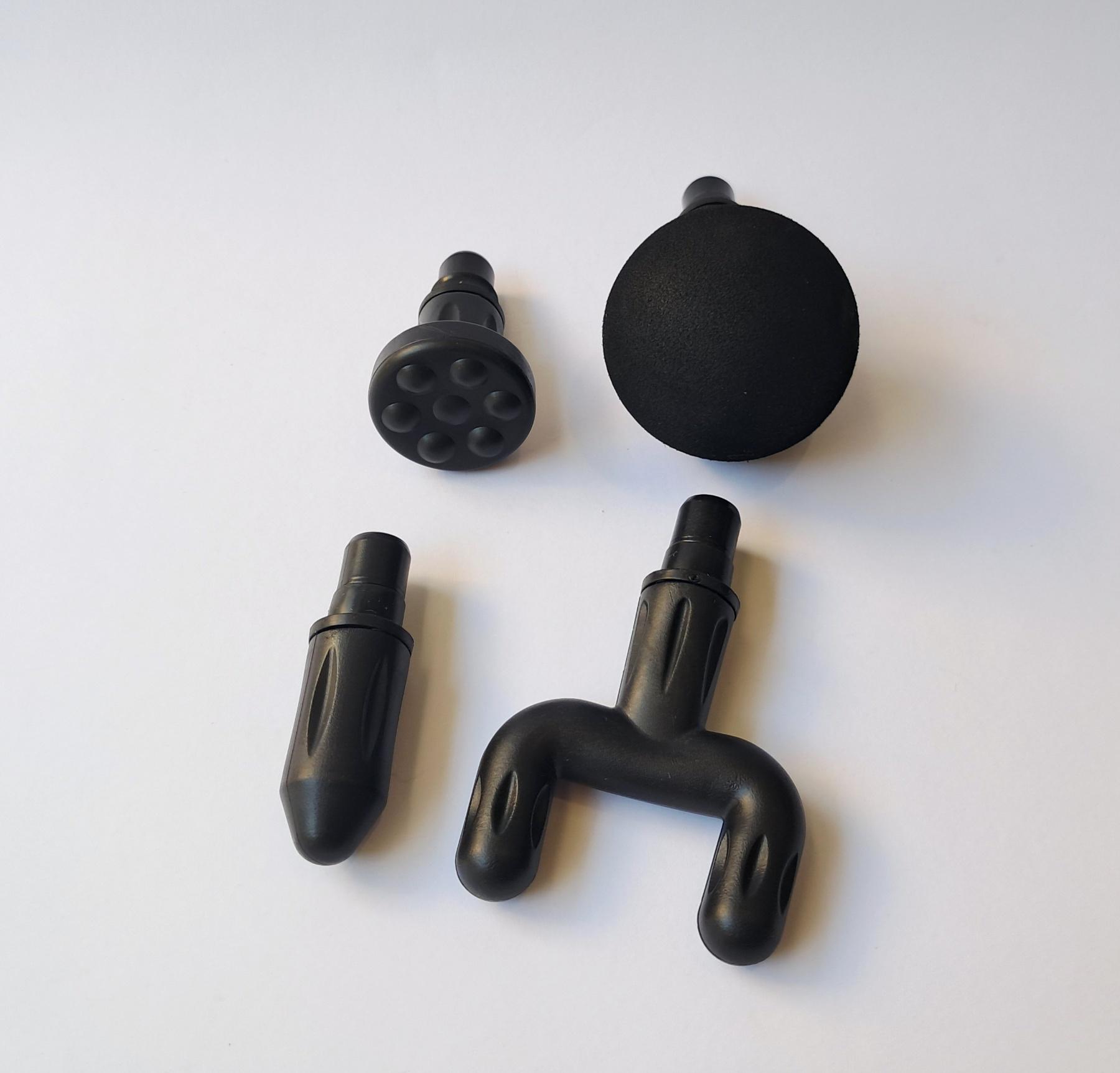 Массажер для тела аккумуляторный Fascial Gun сенсорный 4 Белый насадки (YR-2-1) - фото 4 Массажер для тела аккумуляторный Fascial Gun сенсорный 4 Белый насадки (YR-2-1) - фото 4