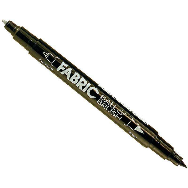 Маркер по ткани Marvy 122-S Fabric ball&Brush двухсторонний 0,75 мм 1-2 мм Черный (2672011) Маркер по ткани Marvy 122-S Fabric ball&Brush двухсторонний 0,75 мм 1-2 мм Черный (2672011)