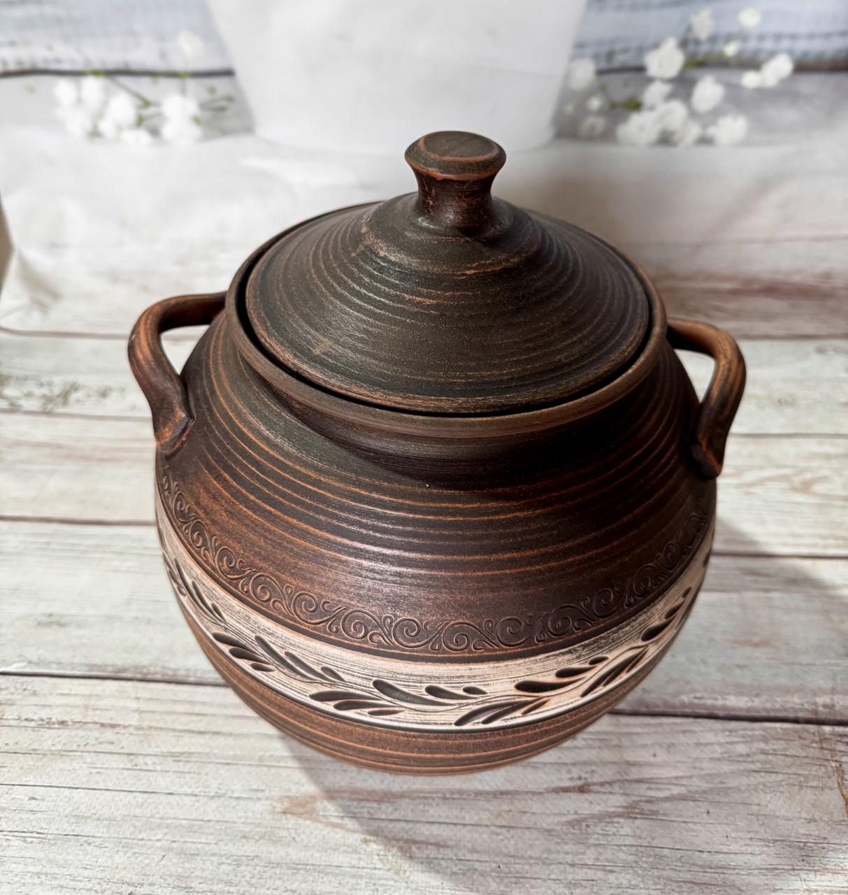 Супник глиняный Ангоб 5 л (2583186441) - фото 2