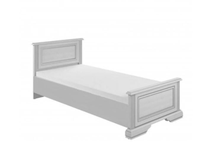 Кровать классическая односпальная Gerbor Вайт 90 каркасная ДСП Белый