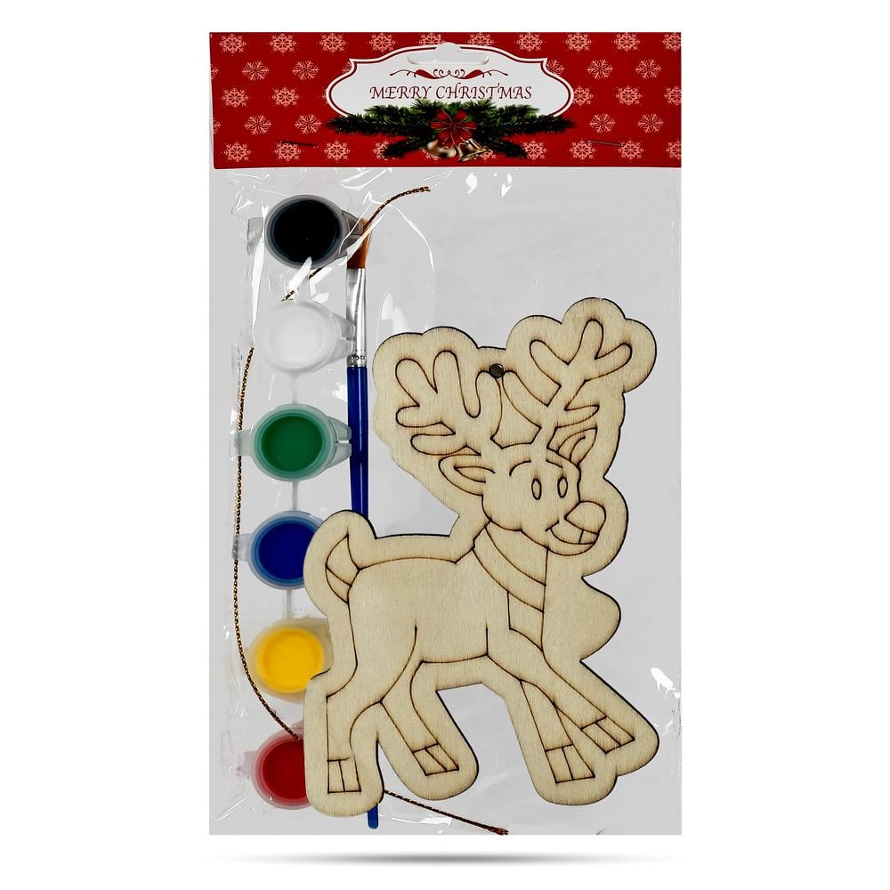 Фигурка-подвеска новогодняя HOME R96416 Art с красками 10х13 см Фигурка-подвеска новогодняя HOME R96416 Art с красками 10х13 см