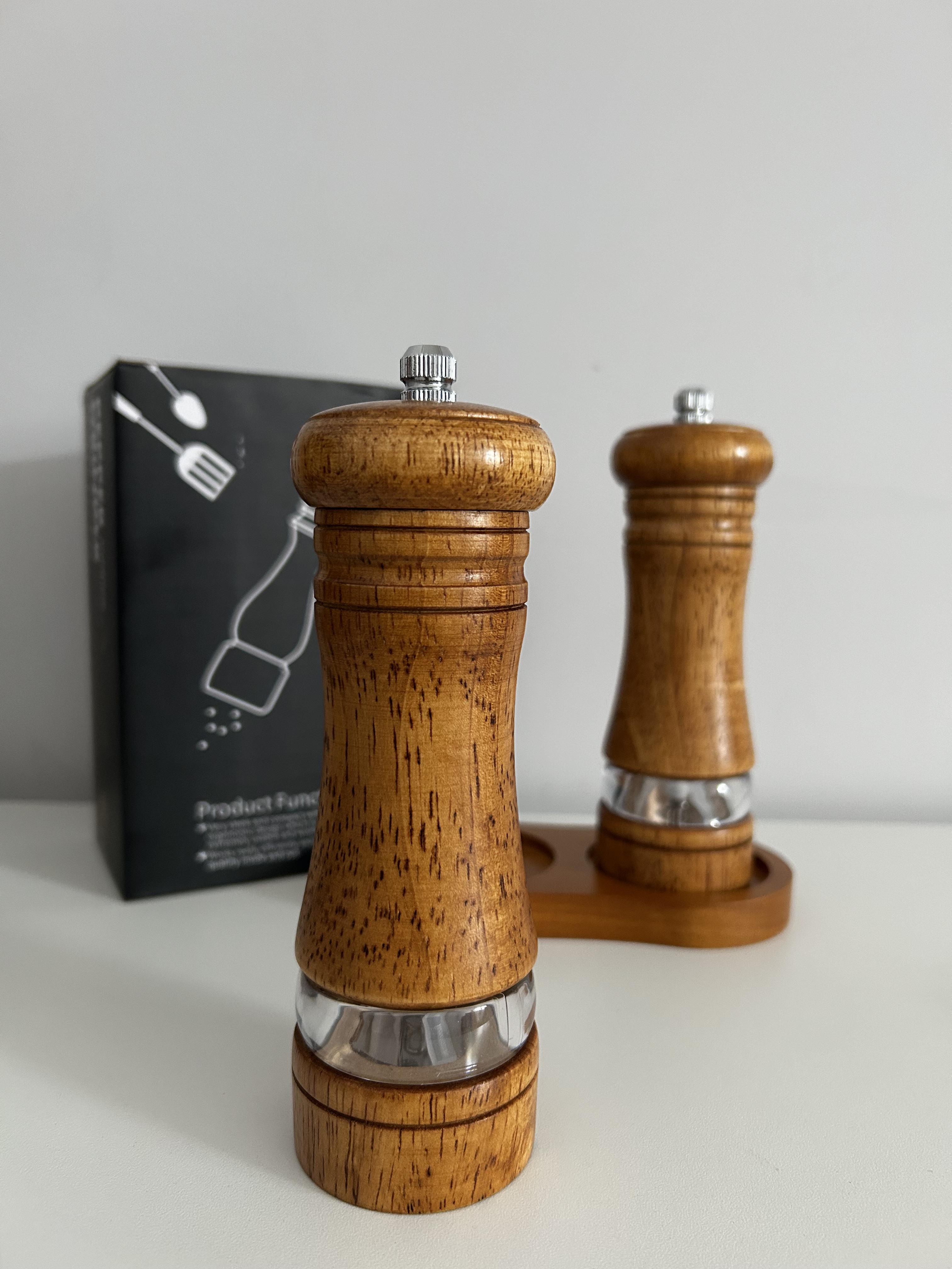 Мельницы для специй деревянные OnePro из натурального дуба с регулируемым помолом 2 шт. Коричневый 73819 - фото 12 Мельницы для специй деревянные OnePro из натурального дуба с регулируемым помолом 2 шт. Коричневый 73819 - фото 12