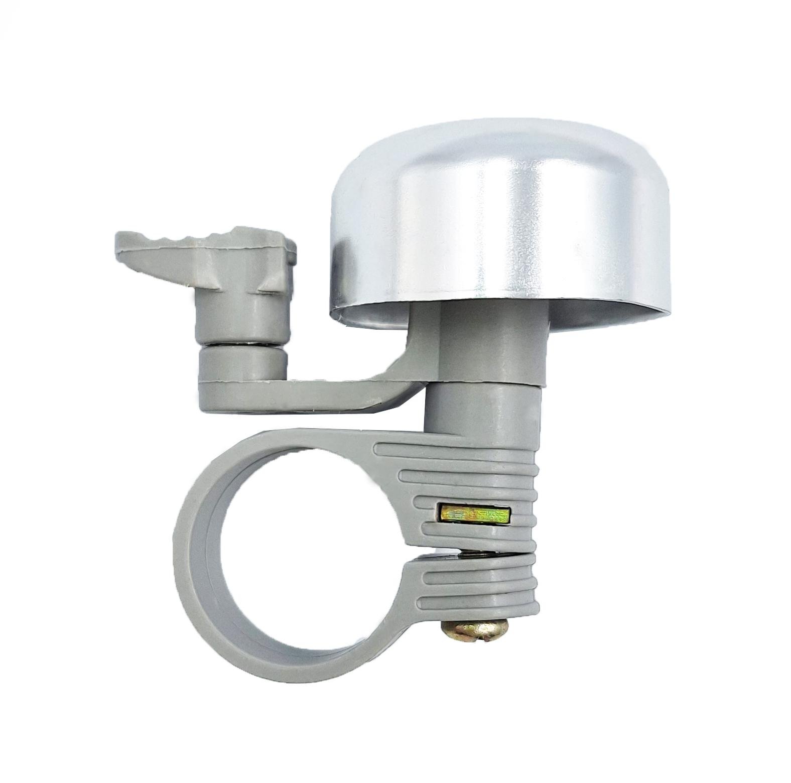 Звонок велосипедный алюминиевый бочонок Серебристо-серый (G0000155) - фото 2 Звонок велосипедный алюминиевый бочонок Серебристо-серый (G0000155) - фото 2