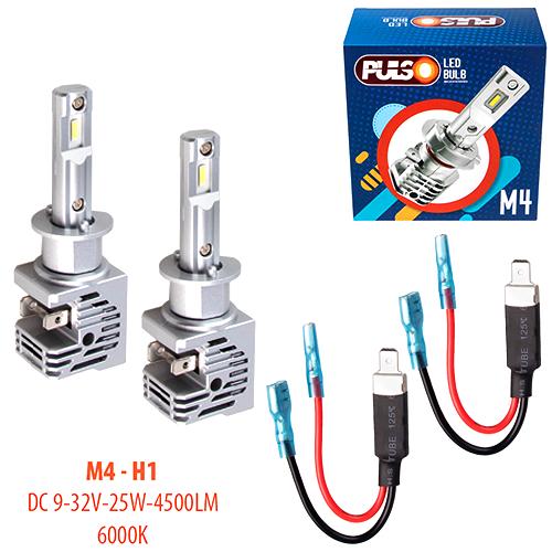 Лампи PULSO M4 H1 LED-chips CREE 9-32v 2x25w 6000K - фото 2