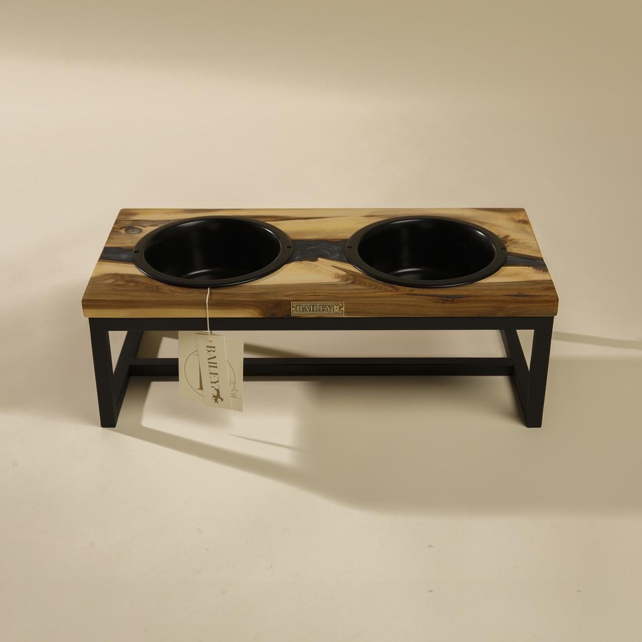 Кормушка для кошек EPOXY WOOD L Black Night (2467079549)