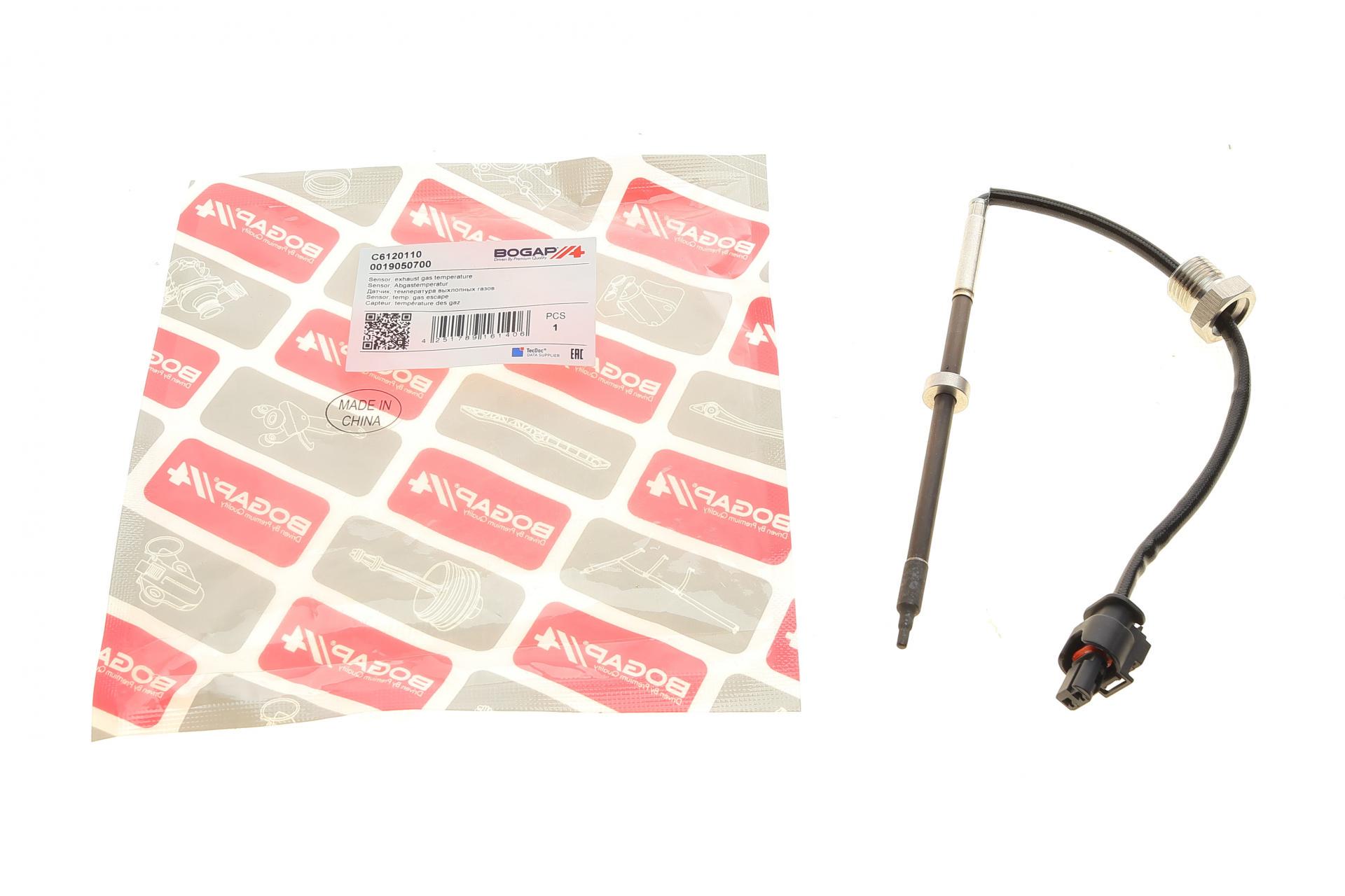 Датчик BOGAP температури ВГ перед фільтром сажі Mercedes C-class W204/E-class W212 08-16 (C6120110)