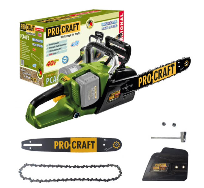 Пила ланцюгова акумуляторна ProCraft PCA-40/4/2 battery без АКБ и зарядного устройства (030402) - фото 2 Пила ланцюгова акумуляторна ProCraft PCA-40/4/2 battery без АКБ и зарядного устройства (030402) - фото 2