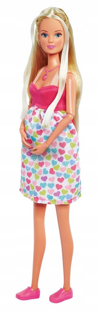 Лялька Simba Love Steffi вагітна зі звуком колискової з немовлям/переноскою/колискою (105733480038)