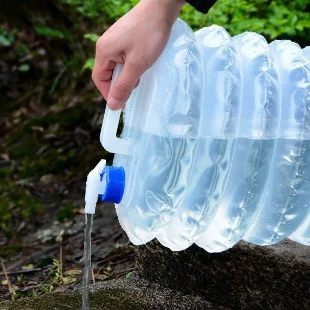 Канистра для воды складная силиконовая 15 л (2727544297). - фото 3 Канистра для воды складная силиконовая 15 л (2727544297). - фото 3