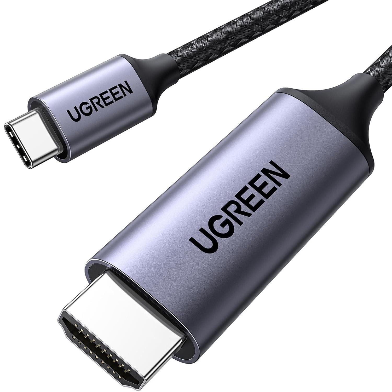 Кабель USB-C на HDMI UGREEN MM142 4K 60 Гц 1,5 м Черный (50570)