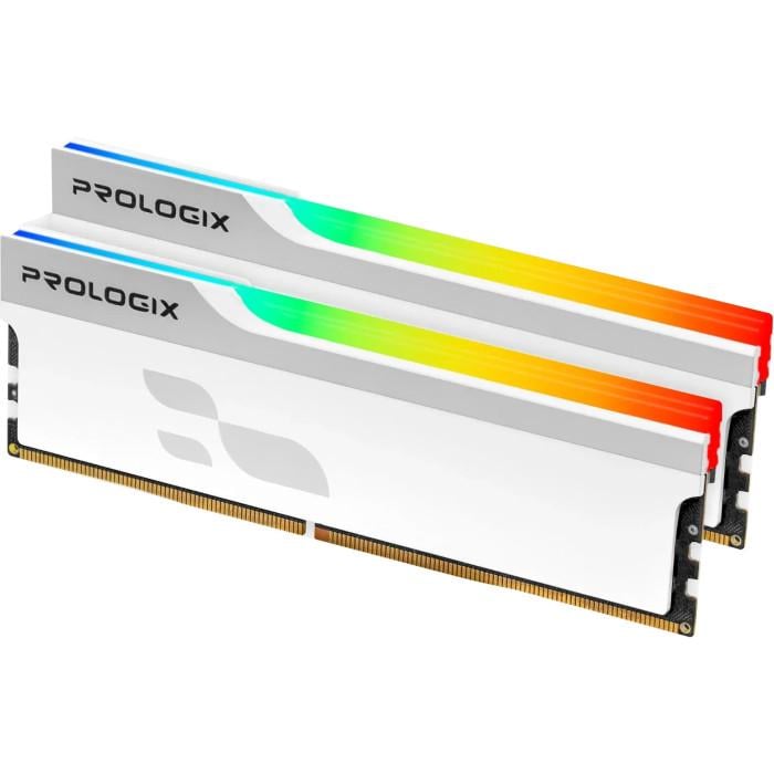 Оперативная память PrologiX Onyx RGB 16 Гб 2x8 Гб DDR4 3200 МГц CL16 White (PRO16GB3200YWR4K)
