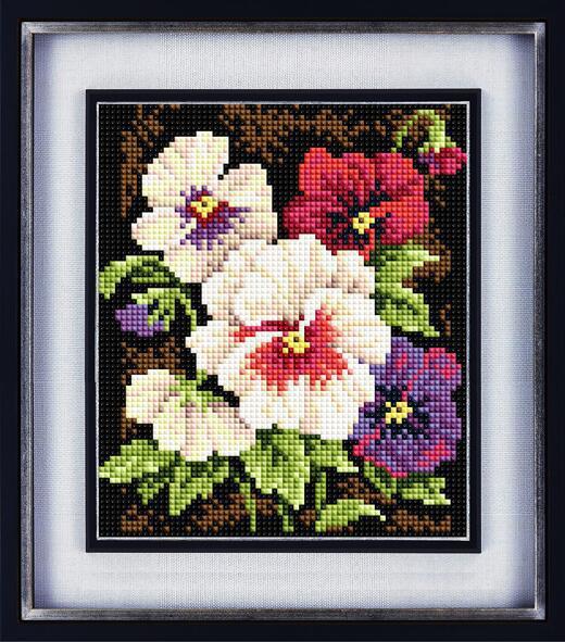 Алмазная мозаика Dream Art Анютины глазки 17,5x20 см (DA.30069)