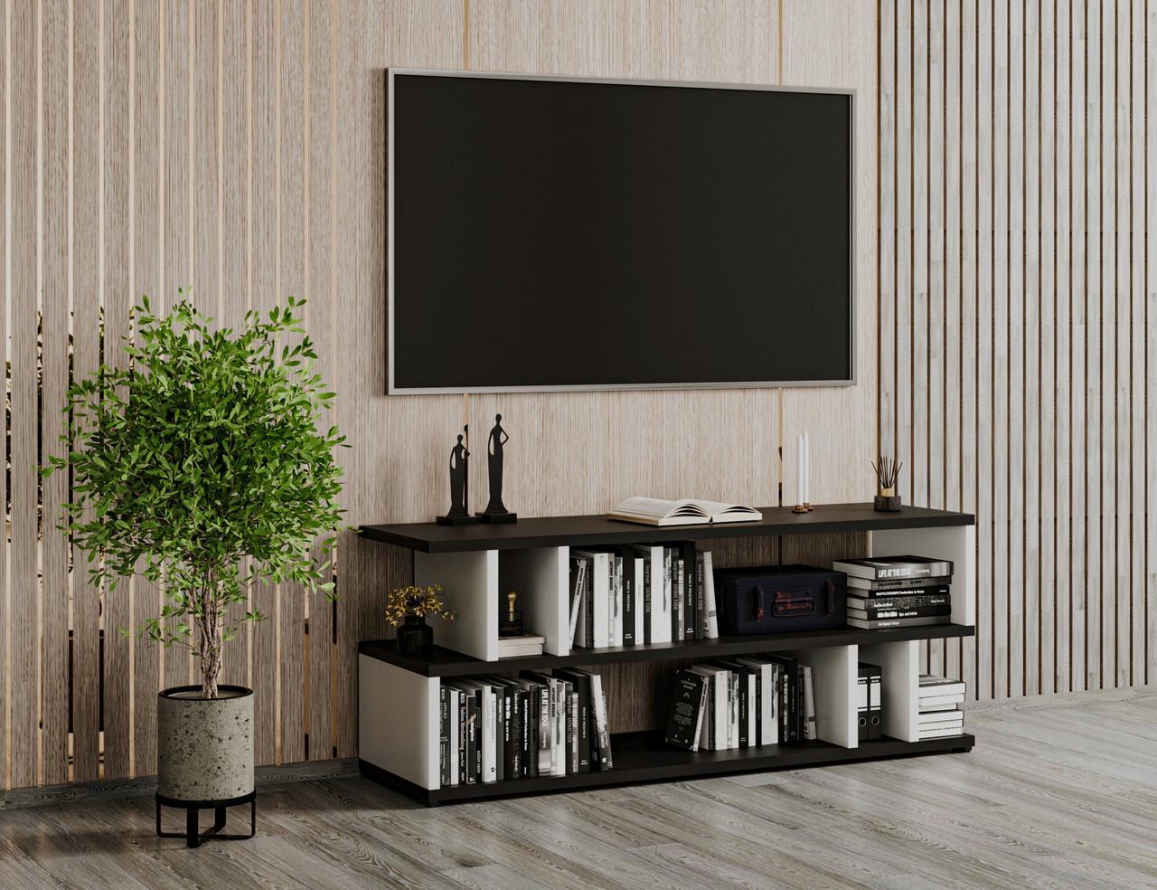 Тумба ТВ Moreli Id27-179 400x526x398 мм Черный/Белый (id27-179-black-white)