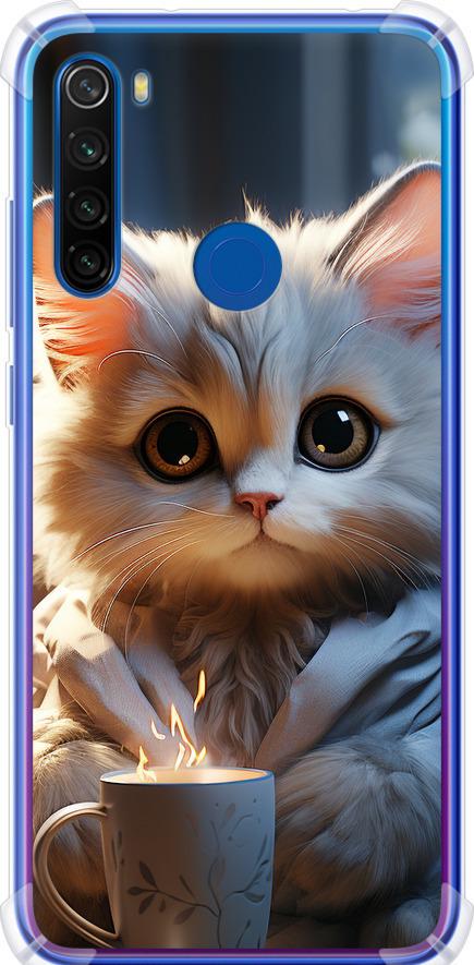 Чехол на Xiaomi Redmi Note 8T White cat (5646sp-1818-42517)