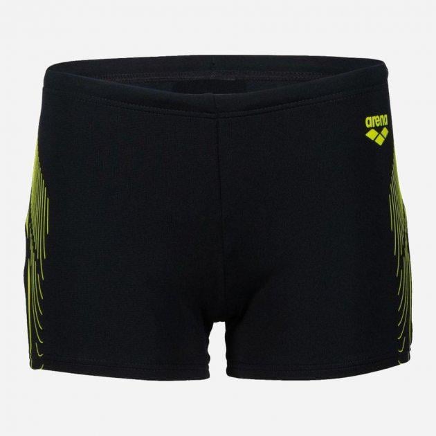 Плавки-боксеры для мальчиков Arena SHORT GRAPHIC 164 см Черный/Зеленый (005546-560)