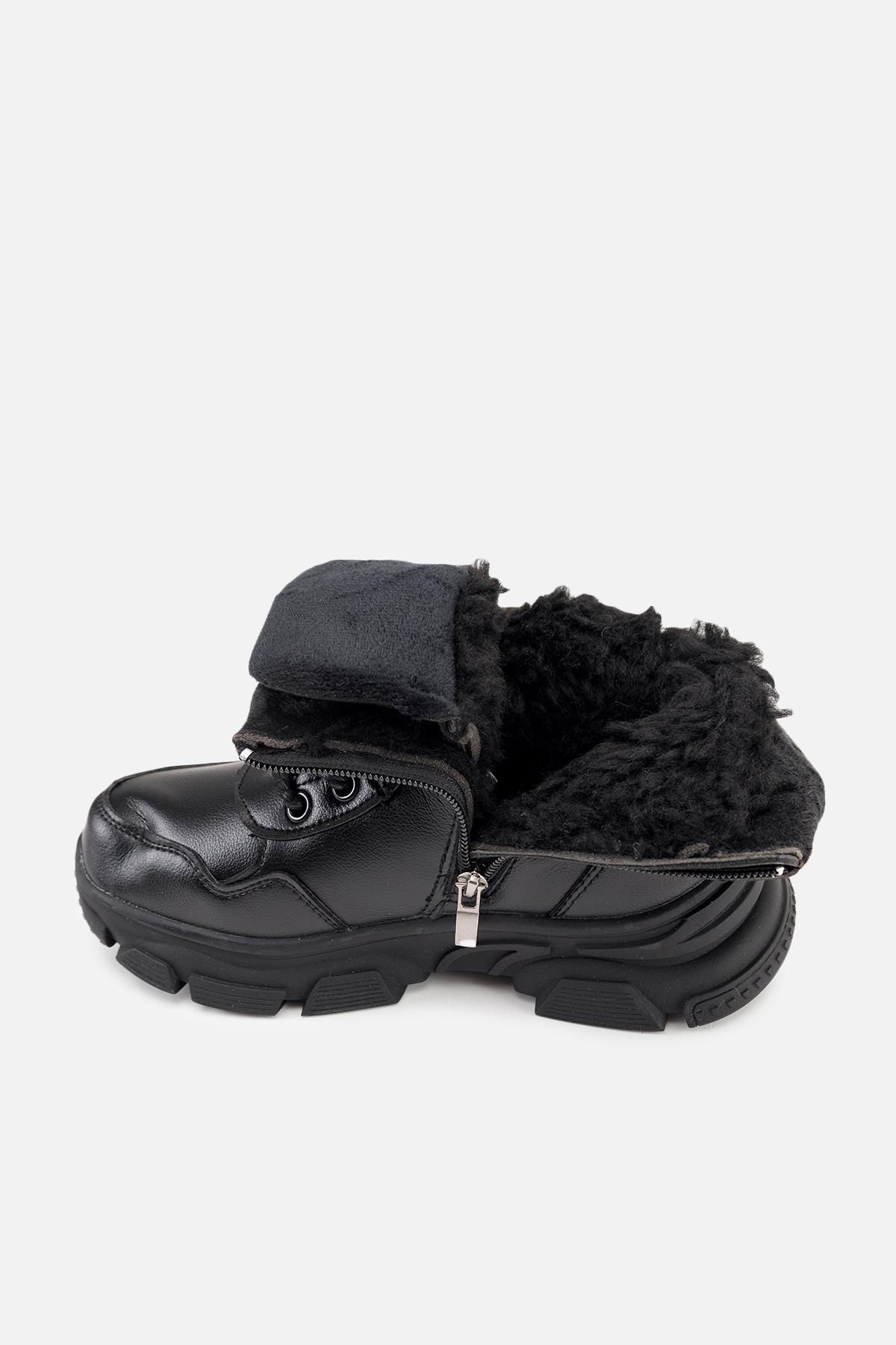 Ботинки детские зимние ЦБ-00260725 для мальчика р. 34 Черный (29086023) - фото 6