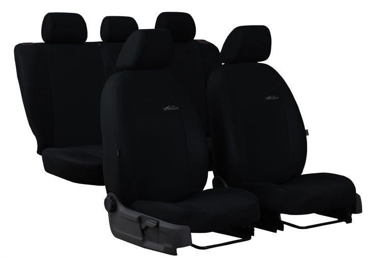 Универсальные авточехлы Pok-ter Unico Classic Ford Fiesta 2002-2008 с черной вставкой