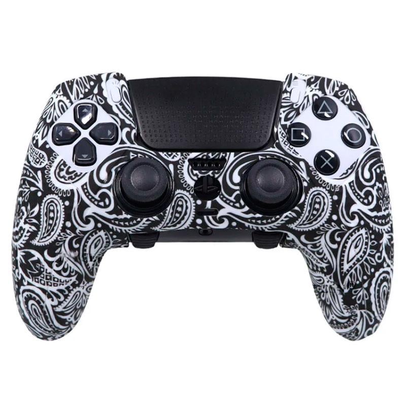 Чехол для геймпада силиконовый PS5 Dualsense Edge Принт пейсли (HS-51003316)