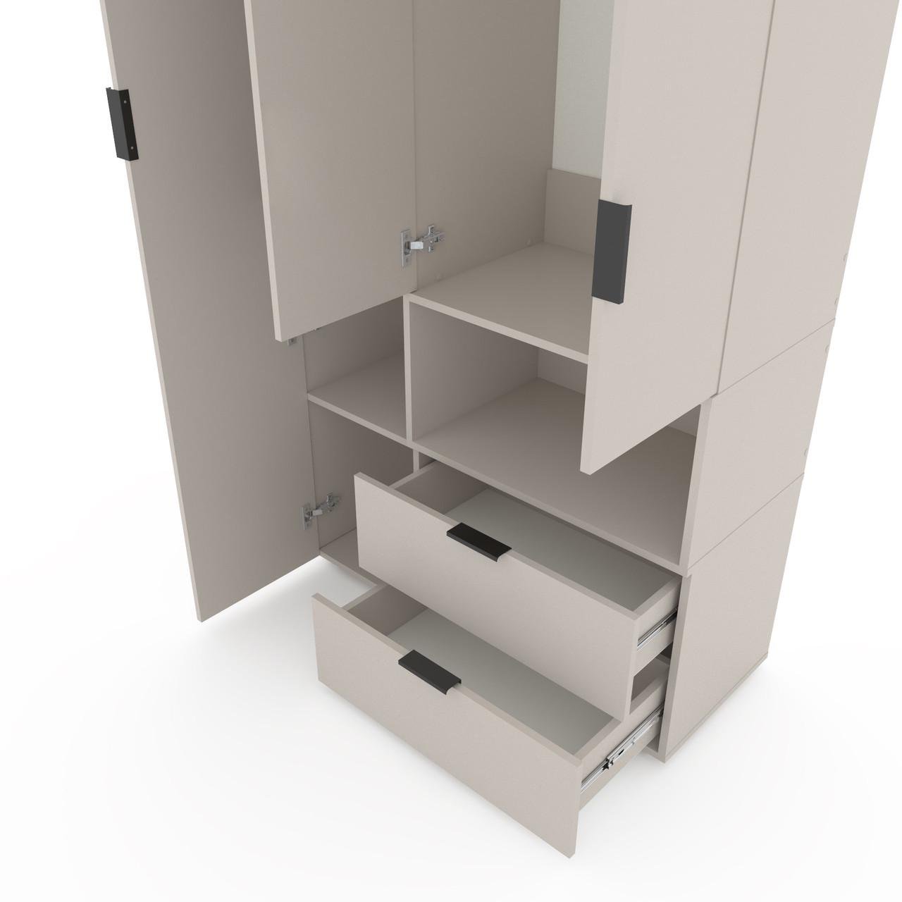 Шкаф Metkas Home A002R ЛДСП 1000x420x2300 мм Кашемир - фото 4 Шкаф Metkas Home A002R ЛДСП 1000x420x2300 мм Кашемир - фото 4