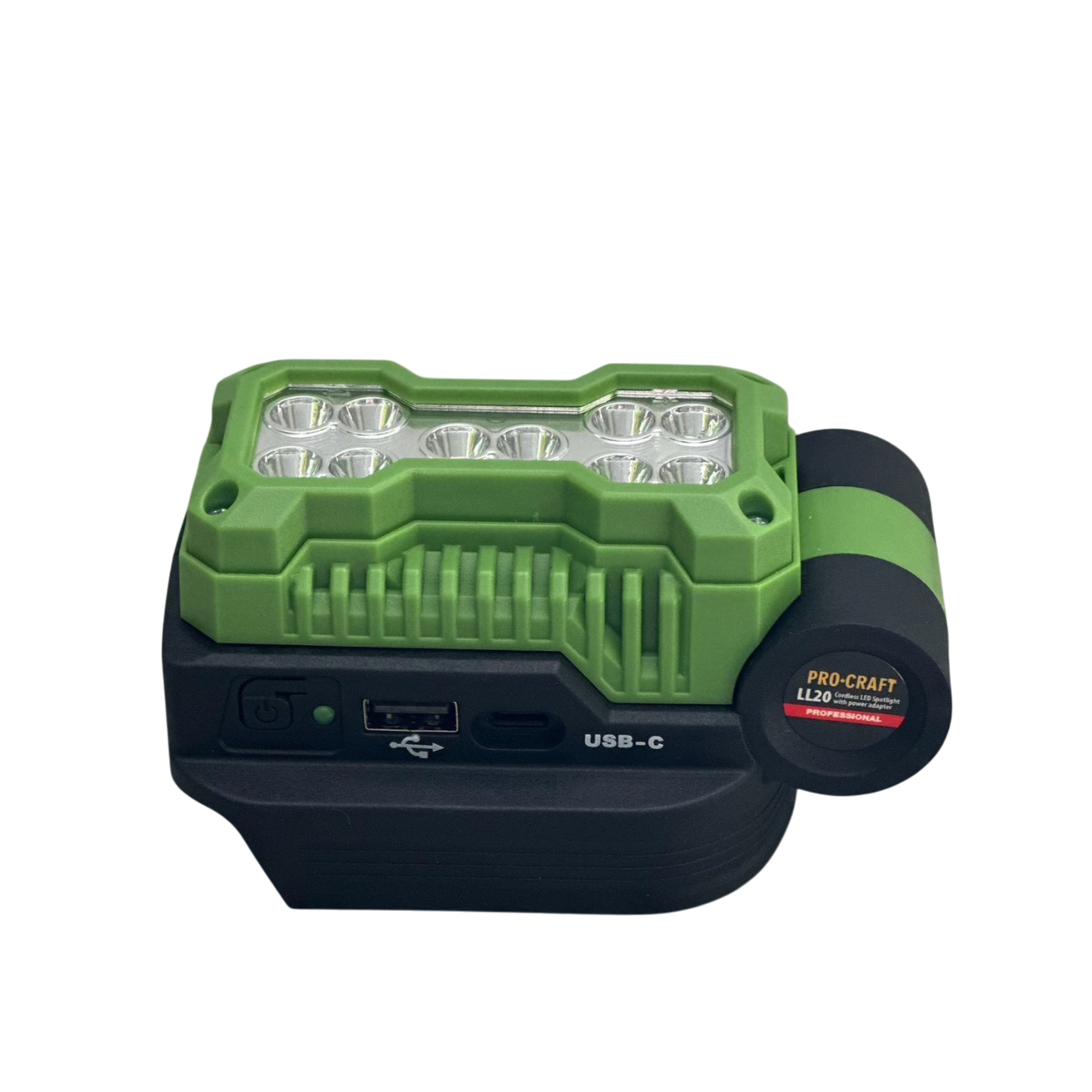 Прожектор-адаптер USB ProCraft LL20 с фонарем на батарею 20 В без АКБ и зарядного устройства (2626376040) - фото 2