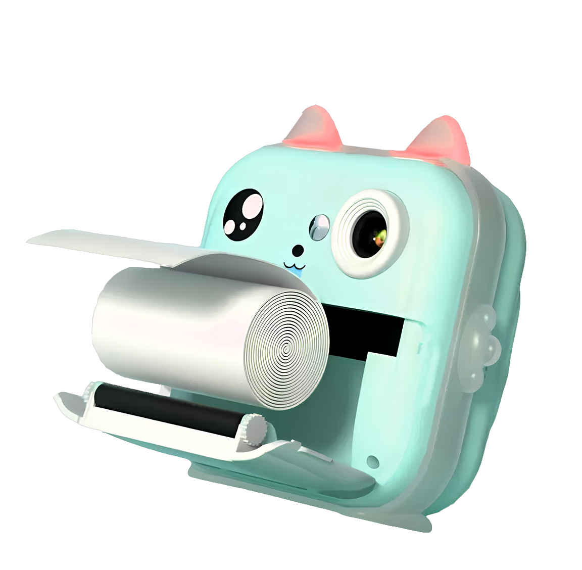 Фотоапарат дитячий міні Andowl C6 2 рулони паперу з моментальним друком живлення від USB 2,4" Зелений (a0a866b9)