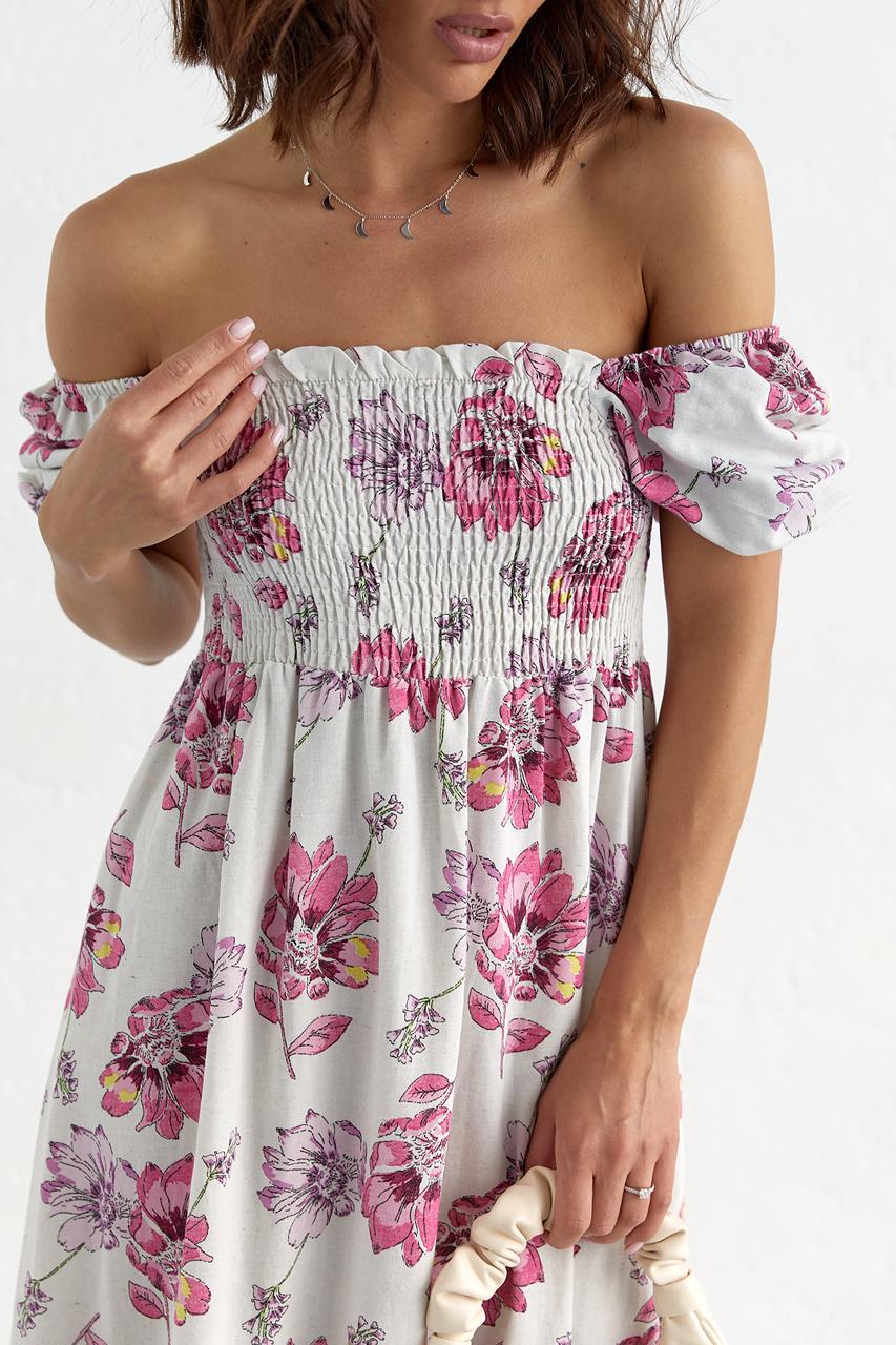 Платье с цветочным принтом L (6336) - фото 3 Платье с цветочным принтом L (6336) - фото 3