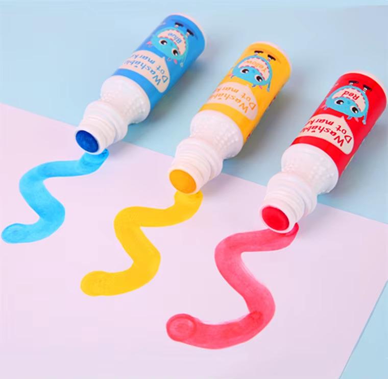 Маркеры пальчиковые DOT для творчества точечные краски для рисования и живописи на водной основе 3 цвета - фото 3 Маркеры пальчиковые DOT для творчества точечные краски для рисования и живописи на водной основе 3 цвета - фото 3