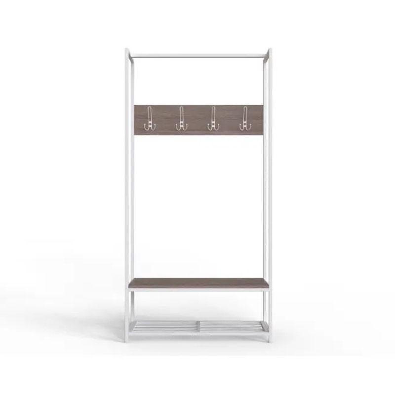 Вешалка модульная напольная Ferrum-decor Трелис 13 ДСП 16 мм 180x90x38 см Белый/Дуб Сонома Трюфель (FRD-104335) Вешалка модульная напольная Ferrum-decor Трелис 13 ДСП 16 мм 180x90x38 см Белый/Дуб Сонома Трюфель (FRD-104335)