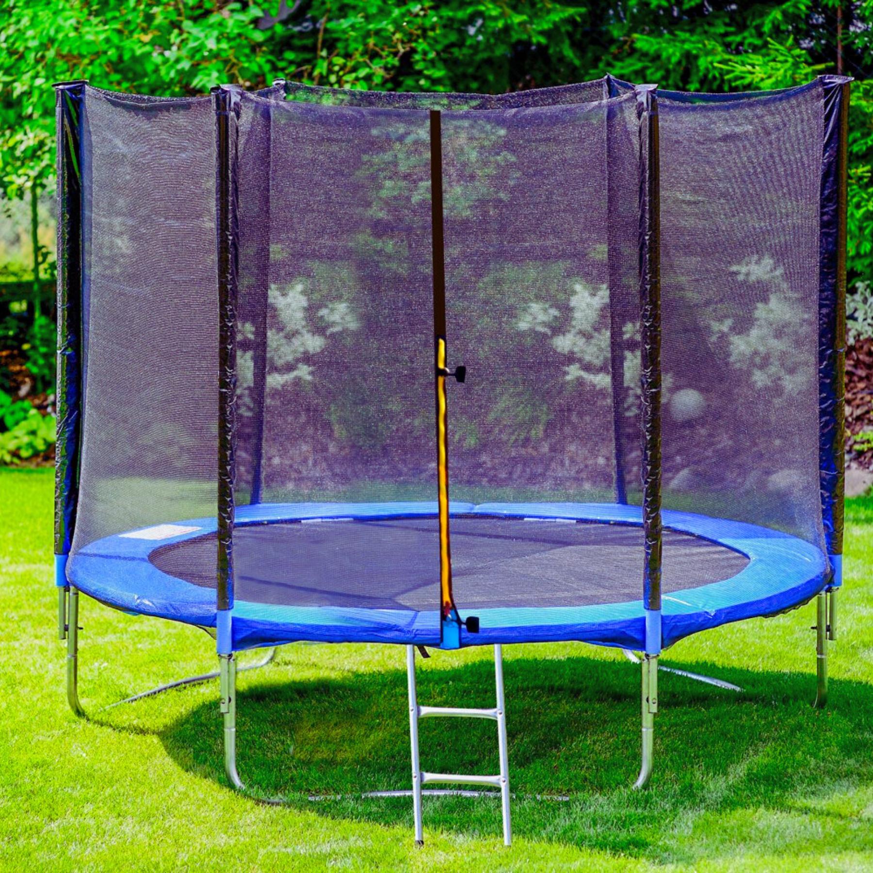 Батут з захисною сіткою і драбиною FunHit 312 см до 120 кг - фото 2