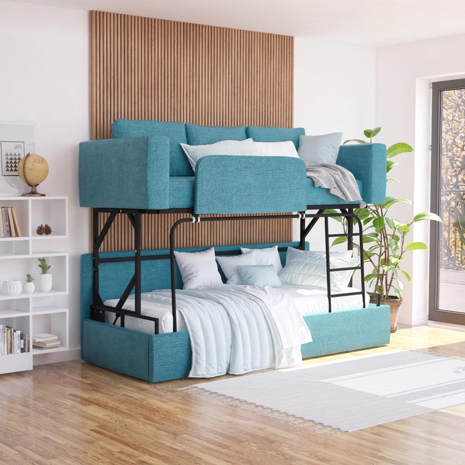 Диван-трансформер Knap Knap Rumi у вітальню/спальню Turquoise (S016012070) - фото 3