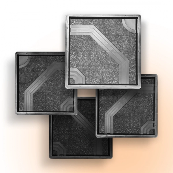 Форми для тротуарної плитки Верес-2007 Восьмикутник 400х400 мм 4 шт. (1020104-3277)